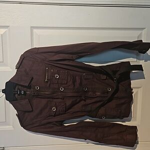 Rue 21 Long Sleeve Utility  Medium Jacket with belt and buttons
